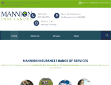 Tablet Screenshot of mannioninsurance.ie